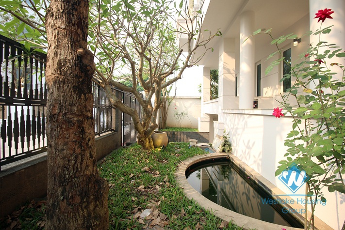 Stunning modern house for rent on Lac Long Quan in diplomat's neighborhood